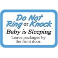Plastic Sign Do Not Ring or Knock Baby Sleeping Leave Packages by The ...