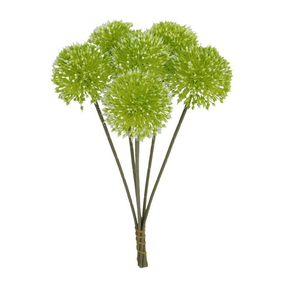 Plastic Simulation Dandelions - Realistic Faux Flowers for Home Decor, Gardening, and Office Arrangement - Maintenance-Free, Green Floral Branches - 11.42 x 7.09 in, Set of 6