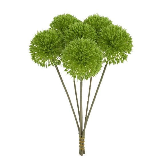 Plastic Simulation Dandelions - Realistic Faux Flowers for Home Decor, Gardening, and Office Arrangement - Maintenance-Free, Green Floral Branches - 11.42 x 7.09 in, Set of 6