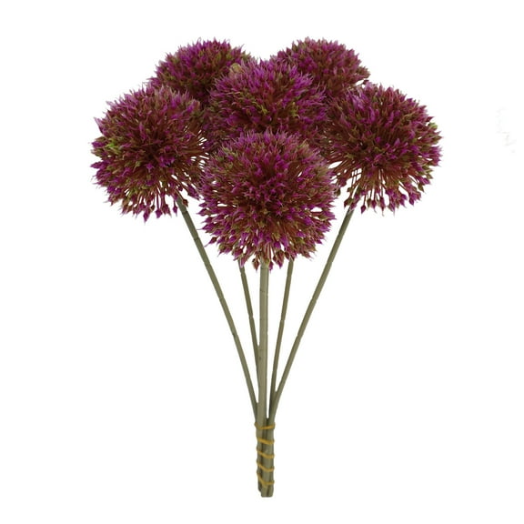 Plastic Simulation Dandelions - Realistic Faux Flowers for Home Decor, Gardening, and Office Arrangement - Maintenance-Free, Green Floral Branches - 11.42 x 7.09 in, Set of 6
