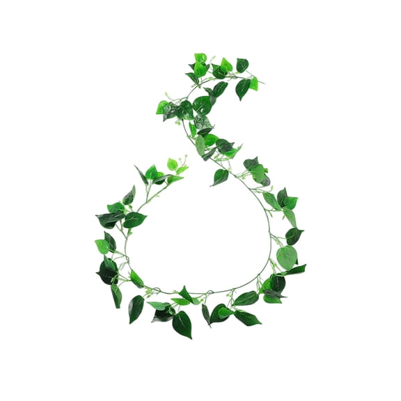 Plastic Simulation Grape Leaves 86.6in Green Artificial Vines | Fade-Resistant Home Holiday Garden Decor | Realistic Leaf Litter for Weddings/Parties (0.33lb)