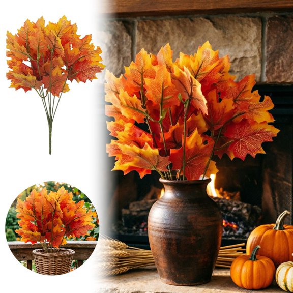 Maple Leaf Artificial Autumn Fall Home Wedding Party Centerpiece Decor