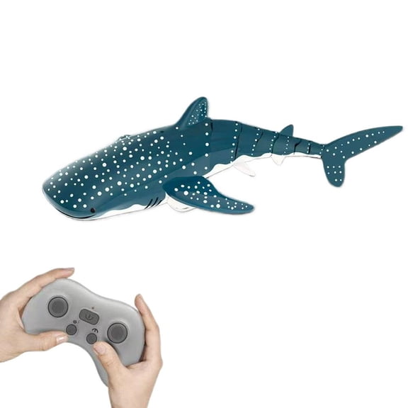 Plastic Simulation Whale Shark Remote Control Toy, Waterproof Design, 13.77 x 6.29 x 3.14 in