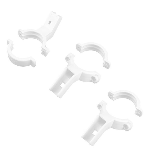 Plastic Single Dish LNB Bracket Holder Mount 40mm Dia White 3 Pcs for Ku Band