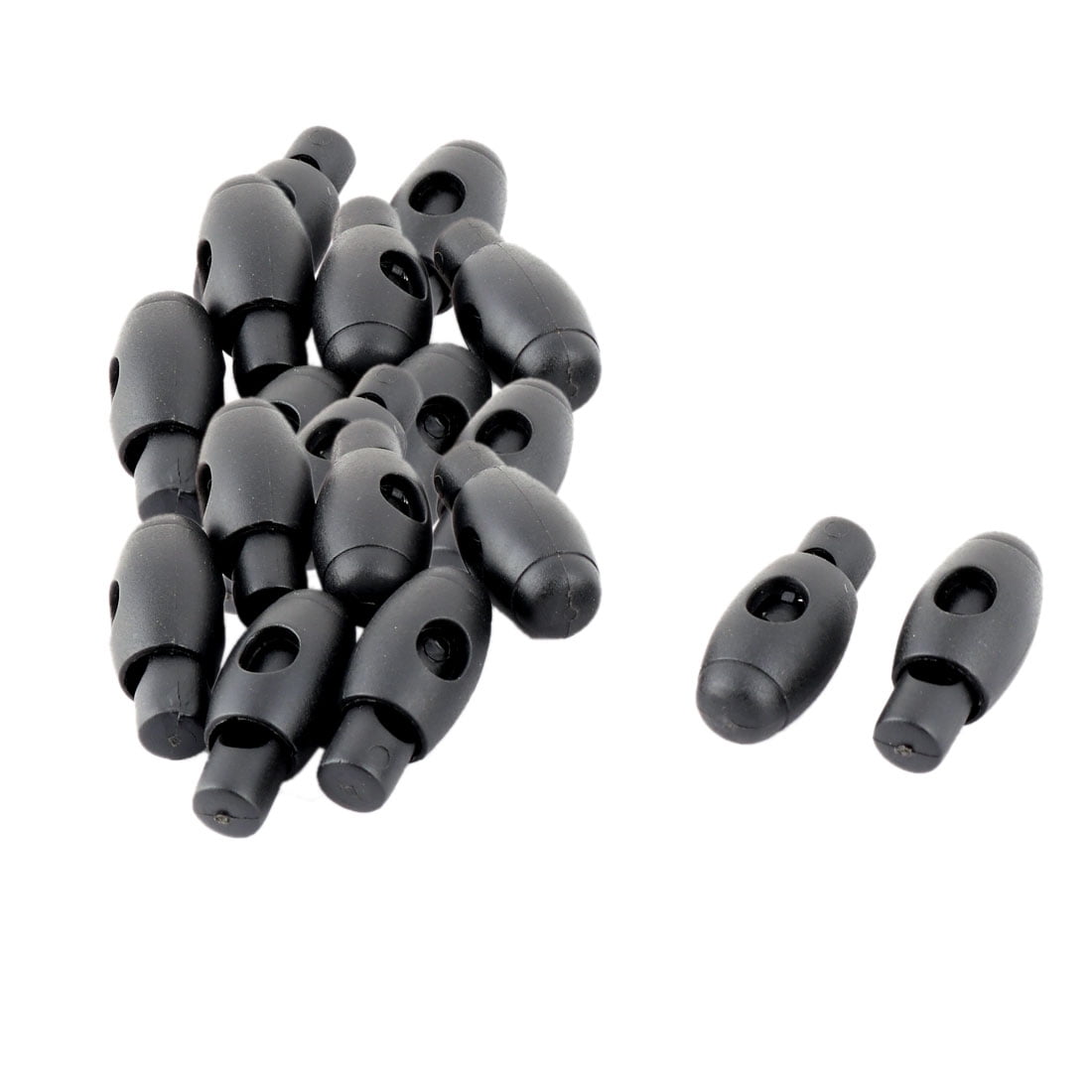 Plastic Single Hole Spring Loaded Clothes Sliding Cord Lock Slider