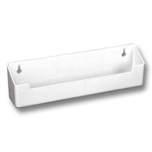 Plastic Sink Front Tray White 3" Height, 11" Width, 1-5/8" Depth Recommended screw - 0.TPC06
