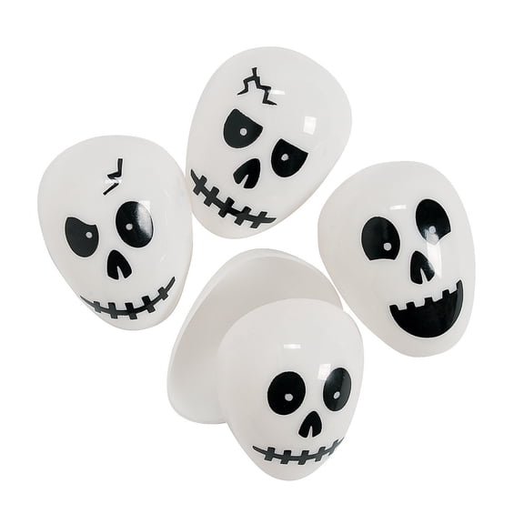 Plastic Skull Eggs (72Pc) - Party Supplies - 72 Pieces