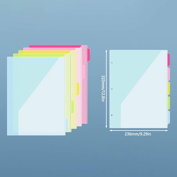 Plastic Slant Document Folder Organizer Portable for Paper Storage Office Filing Travel