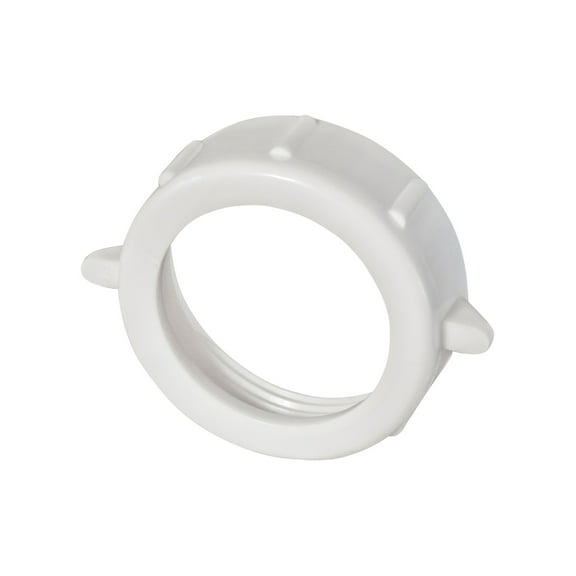 Plastic Slip Joint Nuts 1-1/4" White Slip Nut for Tubular Drain Applications