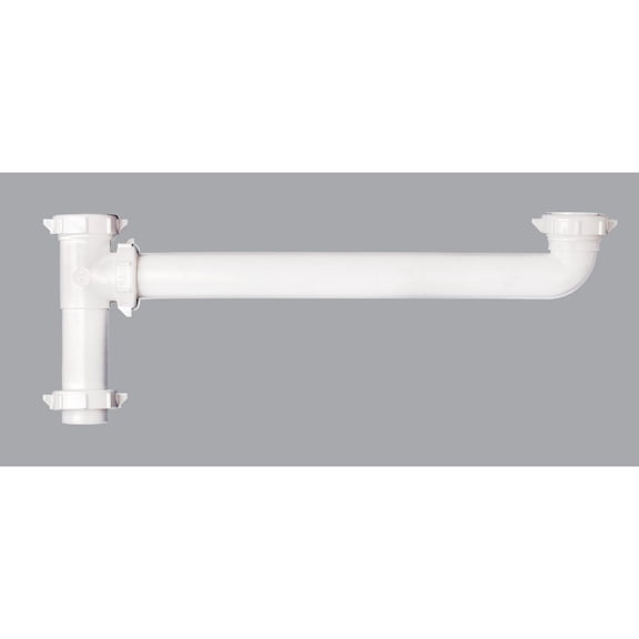 Plastic Slip-Joint Or Direct Connect End Outlet Continuous Waste - Pack of 2