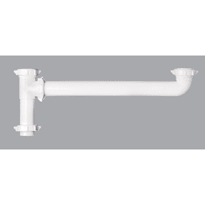 Plastic Slip-Joint Or Direct Connect End Outlet Continuous Waste - Single Pack