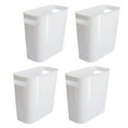 thumbnail image 1 of Plastic Small Trash Can, Vtopmart White Trash Bin with Built-in Handle, for Bathroom, Bedroom, 1.5 Gallon/5.7 L, 1 of 7