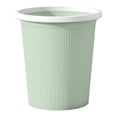 thumbnail image 1 of Plastic Small Trash Can Wastebasket, Durable Garbage Container Basket, Reusable Rubbish Can Paper Basket for Bathrooms, Laundry Room, Kitchen, Offices, Living Rooms, Dorms, 1Pc(Green,8x8x8.6"), 1 of 8