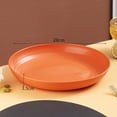 thumbnail image 1 of Plastic Snack Plates,Dinner Plates, Dining Table Bones Plates ,Salad Plates,Unbreakable Dinner Dishes washerable, Safe for Kitchen (Orange), 1 of 3