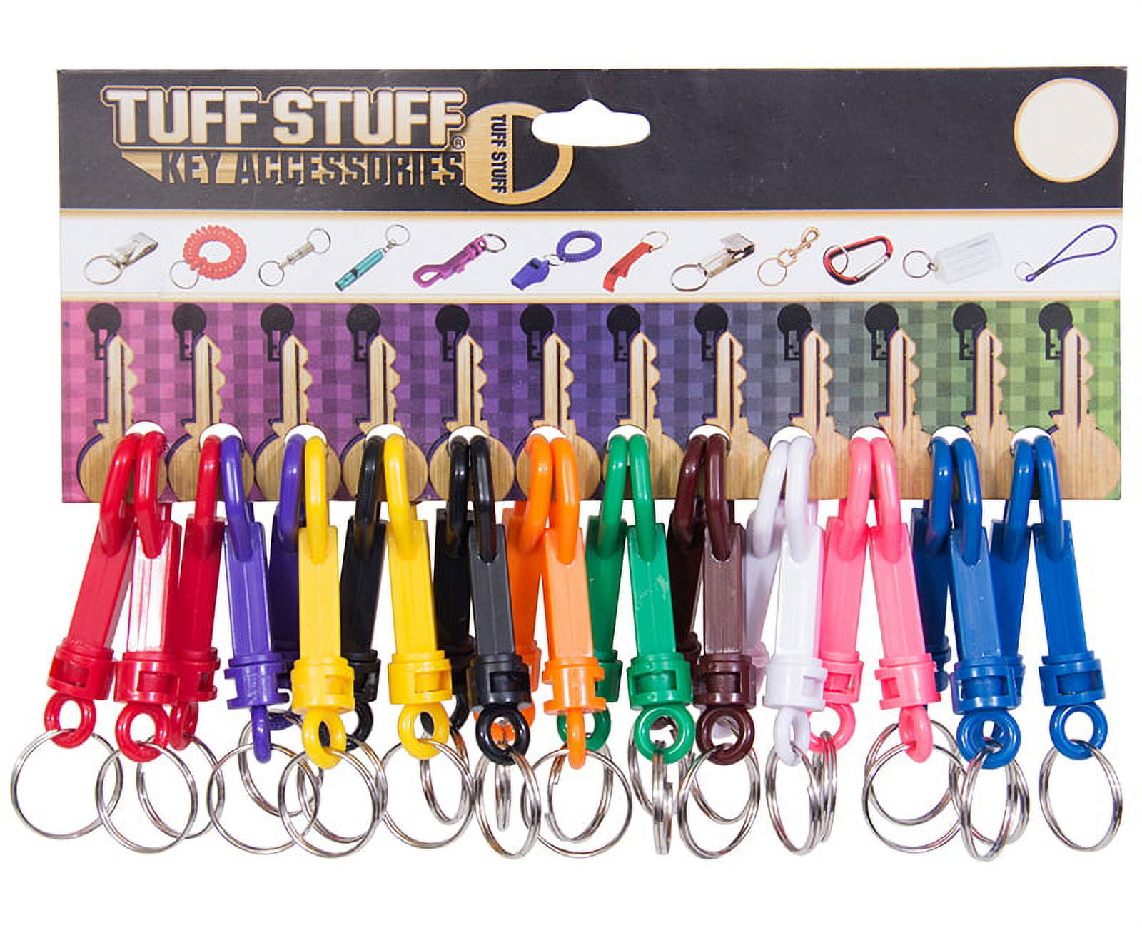 Plastic Snap Clip Keychains