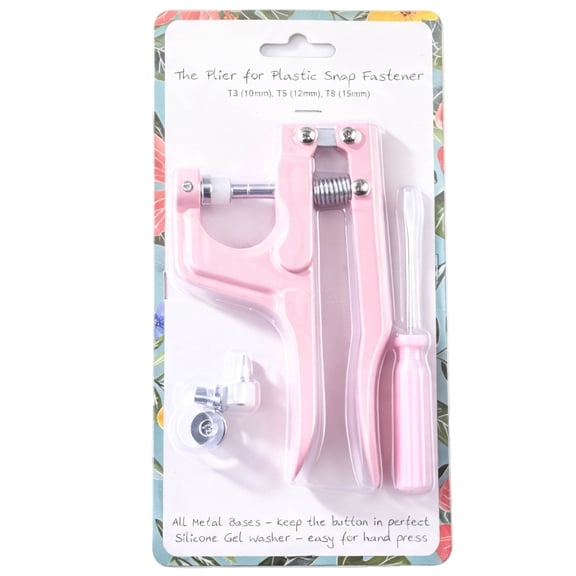 Snap Fastener Pliers for Household Use - Pink Sewing Tool
