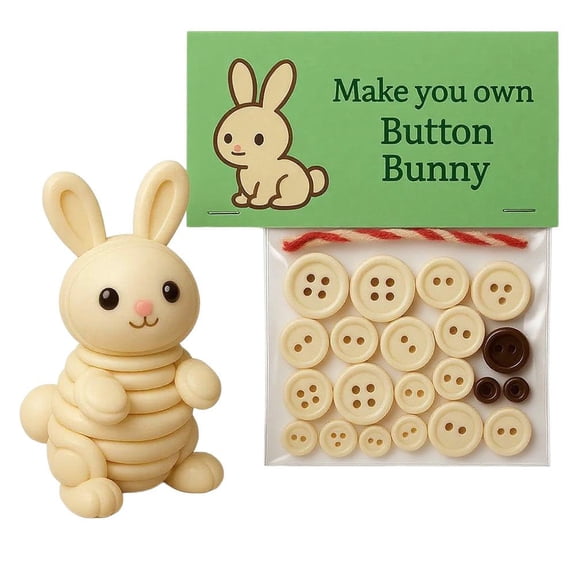 Plastic Snowman Button Decoration DIY Kit for Families and Craft Enthusiasts: Develop Skills and Add Festive Charm