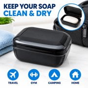 Plastic Soap Box with Lid - Portable Travel Soap Case for Shower, Gym ...