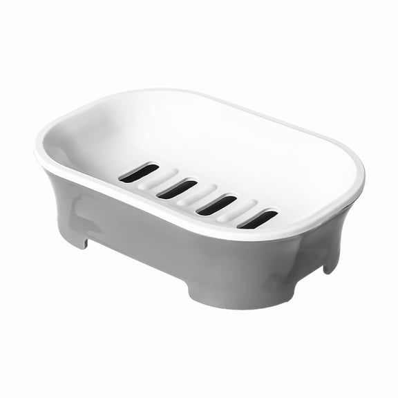 Plastic Soap Dish Container, Keeps Soap Dry,Easy Cleaning,Drain Tray Holder Soap Container Soap Dishes for Home Bathroom