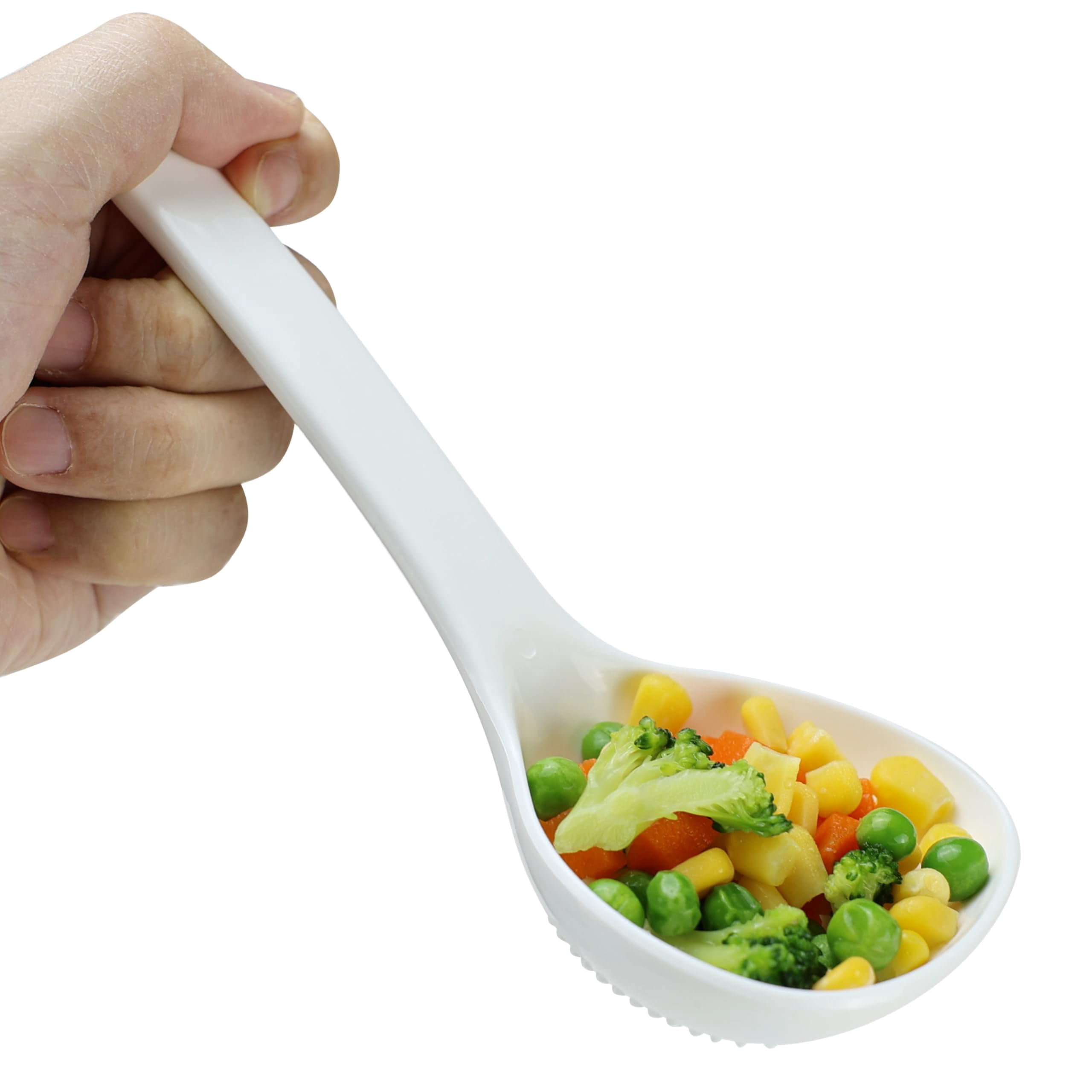 Loaded Spoon Plastic Soup Ladle Serving Spoon 2 Pack 7.5 Inch Long - Walmart.com