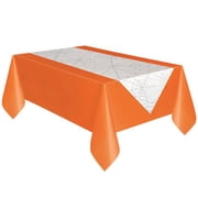 Plastic Spider Web Halloween Table Runner, 88" x 18"