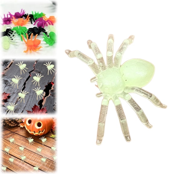 Plastic Spiders Halloween - 1 PCS Light Green Fake Spiders Mini Realistic Tiny Spiders Fun Bugs And Toys