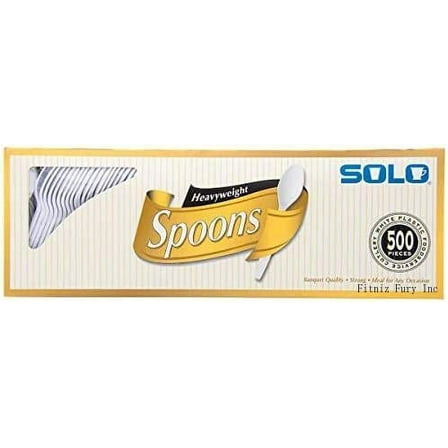 Plastic Spoon White 500Ct