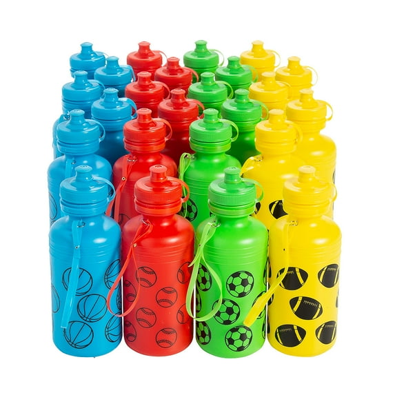 Plastic Sport Water Bottles Bulk 60 Ct