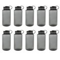 thumbnail image 1 of Plastic Sports Water Bottles with Flip Lid 38 oz. Set of 10, Bulk Pack - Great for Gym, Hiking, Cycling, Camping, Backpacking, School - Smoke, 1 of 5