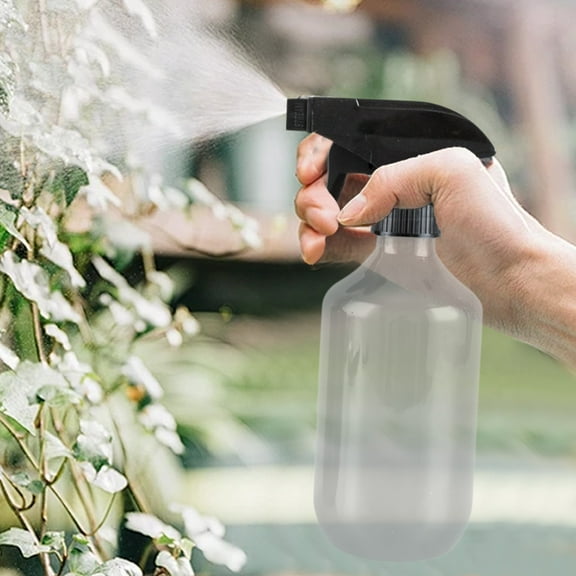 Plastic Spray Bottle 300ml Refillable Fine Mist Sprayer,Leak-Proof Adjustable Nozzle for Water Mist and Stream,Portable Versatile Bottle for Gardening Household Cleaning and Beauty Care-Free Size