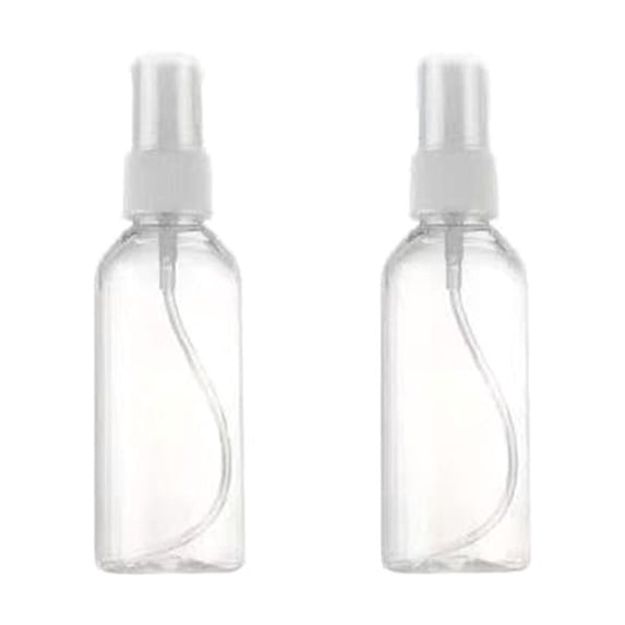 Plastic Spray Bottles(2-Pack,1.69 Oz) Heavy Duty Spraying,Mist & Stream,Empty Water Sprayer Bottle for Cleaning Solutions,Essential Oils,Hair,Plants,BBQ,Dog Cat Behavior Correction(Clear)