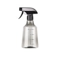 thumbnail image 1 of Plastic Spray Bottles Clear and Gray Refillable Container Empty Spray Bottle with 400ml Scale Adjustable Head Sprayer and Stream for Cleaning Products, Plants, Pet, Hair, 1 of 4
