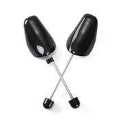 Plastic Spring Shoe Trees for Men & Women - Durable, Spring-Activated, Footwear Protector in White & Black