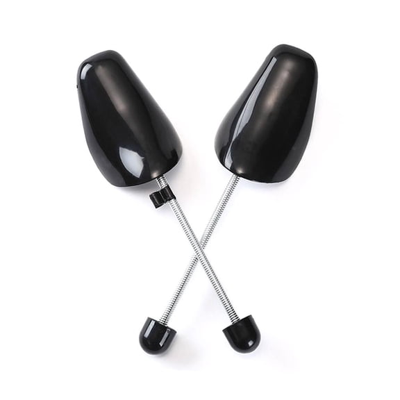 Plastic Spring Shoe Trees for Men & Women, Shoe Stretcher Support Shaper for Shoe Care, White/Black