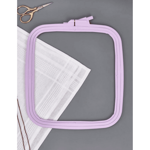 Plastic Square Hoop Nurge 170-12 Pastel Lilac