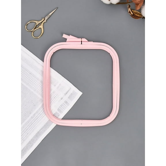 Plastic Square Hoop Nurge 170-12 Pastel Pink
