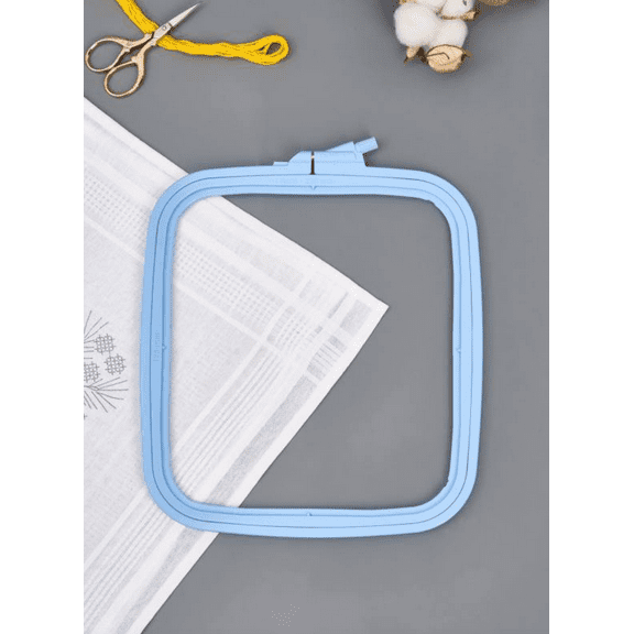 Plastic Square Hoop Nurge 170-13 Pastel Blue