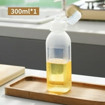 Plastic Squeeze Bottle, Clear Condiment Squeeze Bottle, With Silicone Valve Non Return Cap,Suitable for Oil, Honey, BBQ Sauce and Condiments Anti Slip Squeeze Bottle