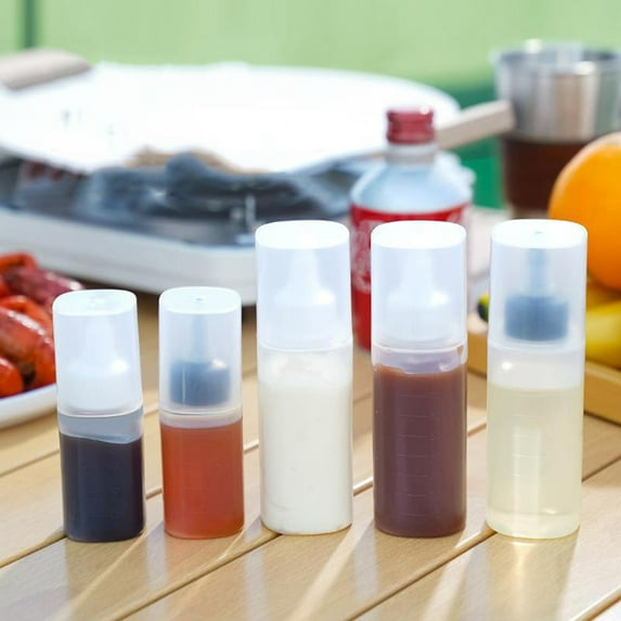 Plastic Squeeze Bottle for Sauces and Condiments 1 Pack 12 oz Transparent Kitchen Dispenser for Kitchen Supplies(Black),Hulucky