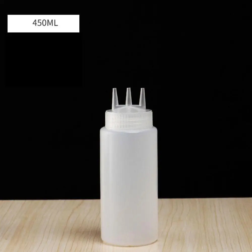Plastic Squeezing Sauce bottle New Squeezable Graduated Jam Container ...