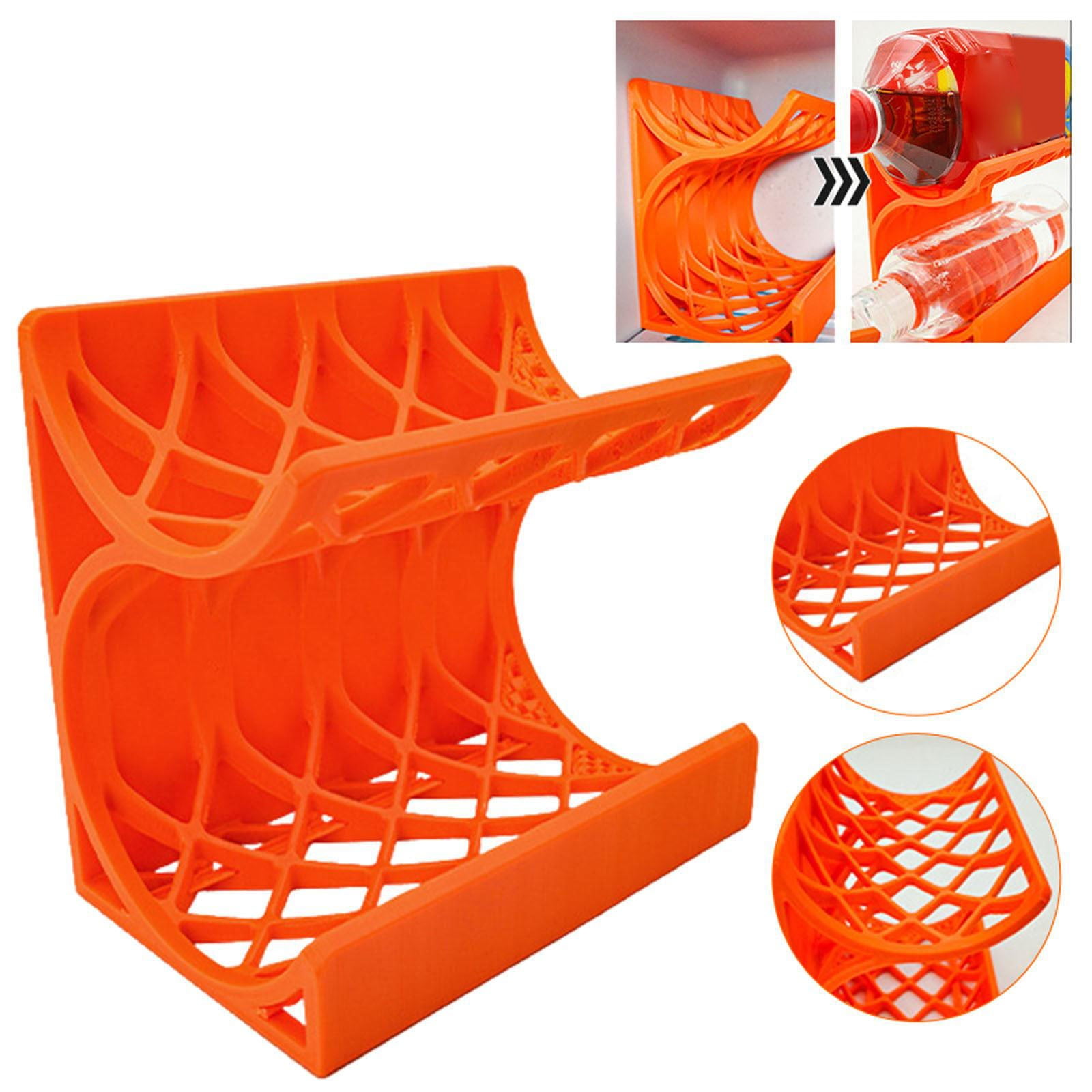 Plastic Stackable Bottle Storage Holder Rack Holds 4 Bottles Standing ...