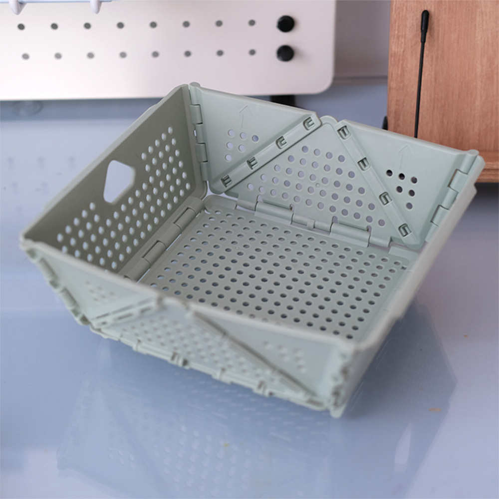 Plastic Stackable Storage Crates Holes Ventilated Design Storage Basket
