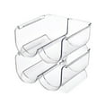 thumbnail image 1 of Plastic Stackable Water Bottle Holders - Kitchen Pantry Refrigerator Storage Bins - Wine and Water Bottle Organizer Stand for Home Organization and Storage, Countertop Cabinet Organization Rack, 1 of 6