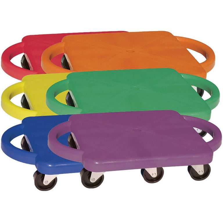 Champion Sports Standard Scooter Set w/Handles - Blue, Green, Orange, Red, Yellow, Purple - Plastic Champion Sports Standard Scooter Set w/Handles - Blue, Green, Orange, Red, Yellow, Purple - Plastic