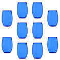 thumbnail image 1 of Plastic Stemless Wine Glasses 16 oz. Set of 10, Bulk Pack - BPA Free, Great for Outdoor Lounges, Poolside, Parties and Other Events - Blue, 1 of 5