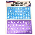 thumbnail image 1 of Plastic Stencil Ruler Set: 2CT, 1 of 5