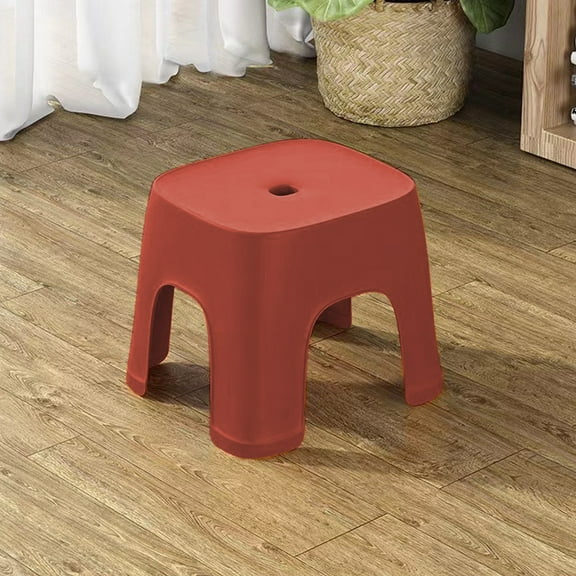 Plastic Step Stool For Bathroom,8.07x7.67x6.29" Multi-functional Step Stool Shower Foot Stool,Non-slip Sturdy And Lightweight Footstool,Plastic Step Stool for Home, Office,Garage Laundry Bathroom