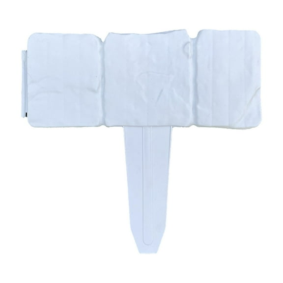 Plastic Stone-Like Textured Landscaping Edging,Landscape Edging Blocks,Plastic Garden Edging Border,Garden Edging Border No-Dig,Flowerbed Border Edging for Lawn,Lawn Edging and Landscape Border,White