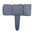 thumbnail image 1 of Plastic Stone-Like Textured Landscaping Edging,Landscape Edging Blocks,Plastic Garden Edging Border,Garden Edging Border No-Dig,Flowerbed Border Edging for Lawn,Lawn Edging and Landscape Border,Black, 1 of 9