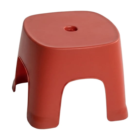 Plastic Stool for Adults Home Shoe Changing Stool Low Sitting Ottoman Footstool Entryway Bench Step Stool for Living Room Bathroom and Kitchen